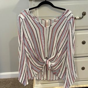 Front Tie Blouse
